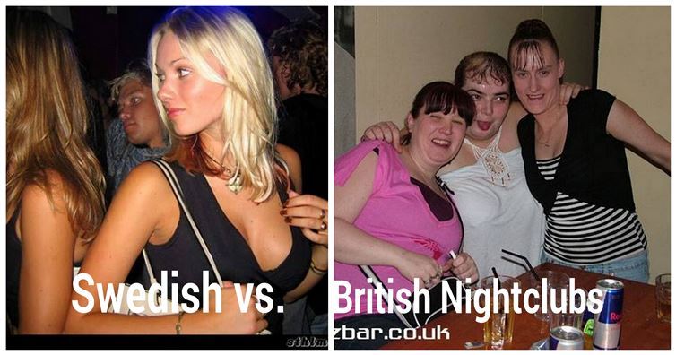 differences between british swedish nightclubs