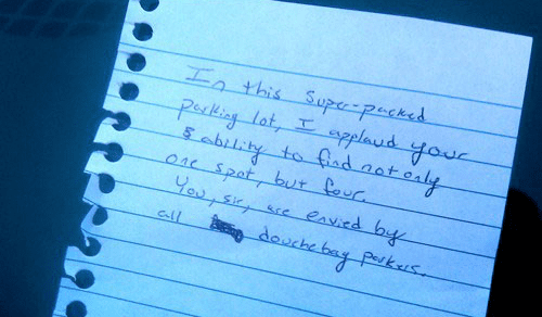 windshield notes