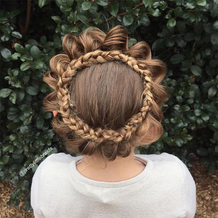 intricate hairstyle