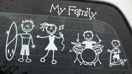 Family Stickers on cars 7
