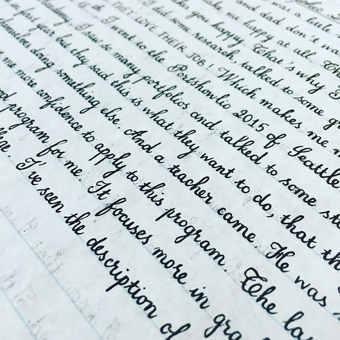 Perfect Handwriting Samples 2