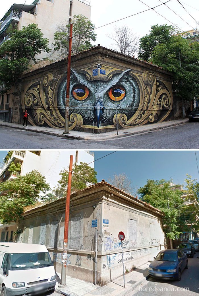 before after street art transformations