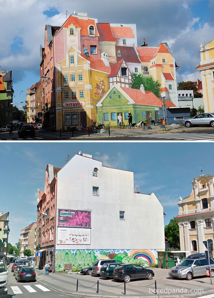before after street art transformations