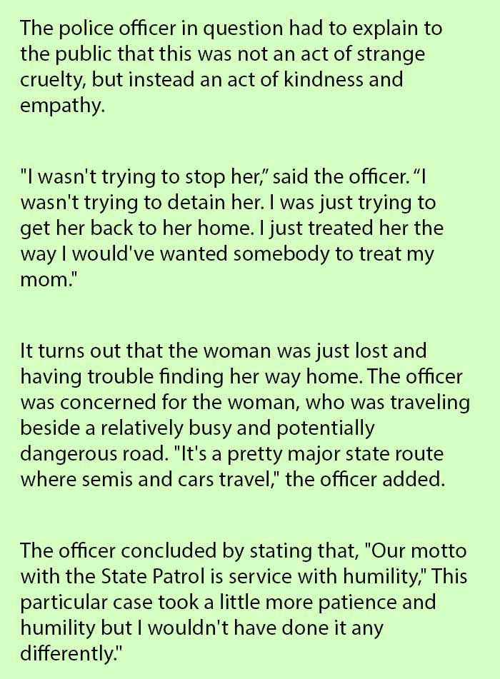 officer kindness