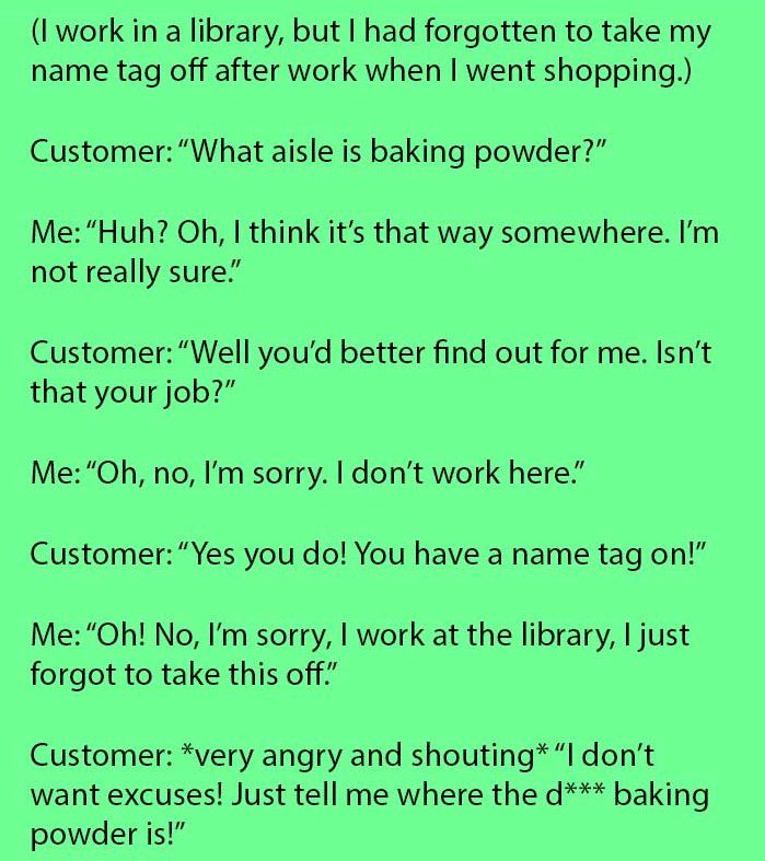 rude customer 