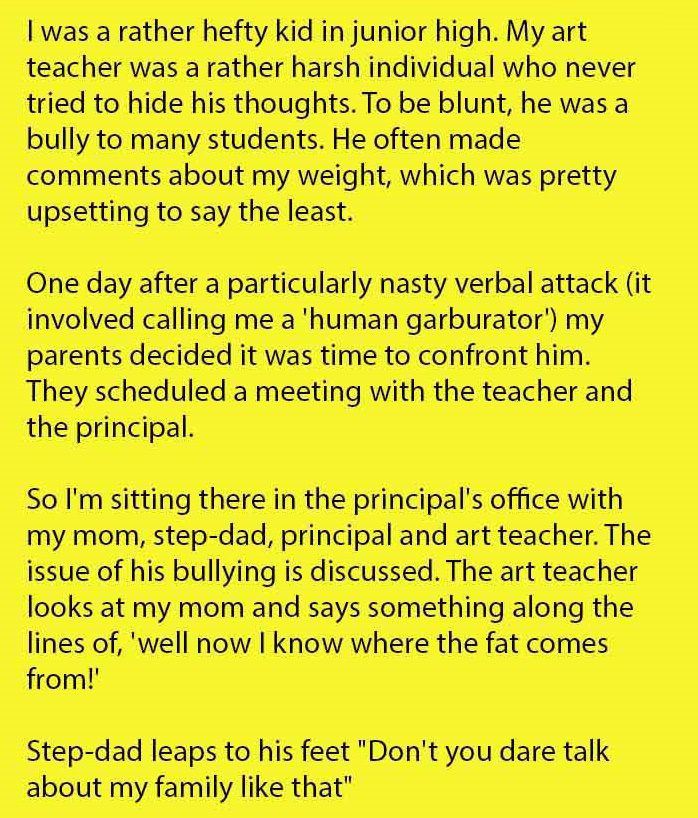 teacher bullying student