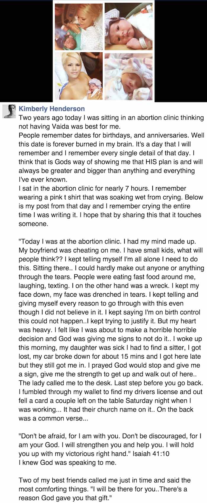 abortion testimony