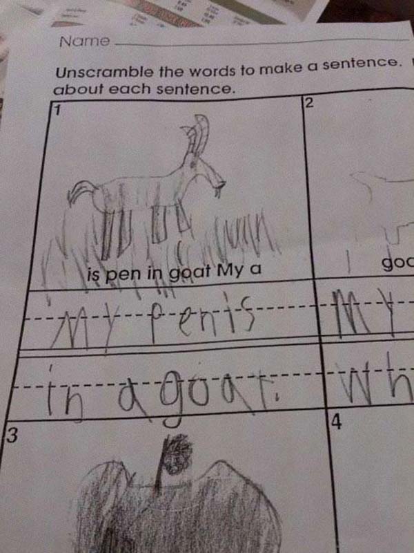 hilarious kid test answers