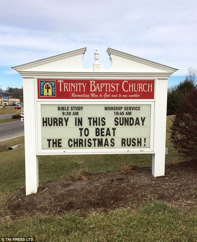 church christmas signs