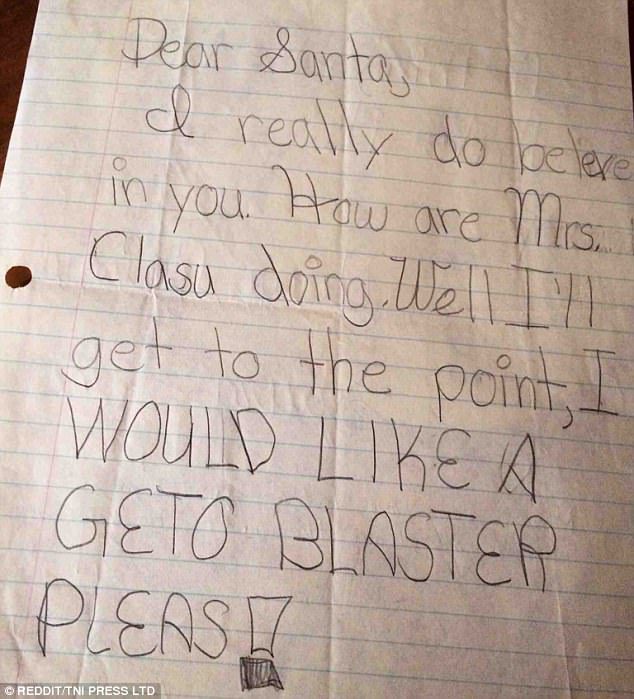kids letter to santa claus