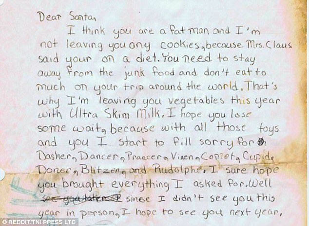 kids letter to santa claus