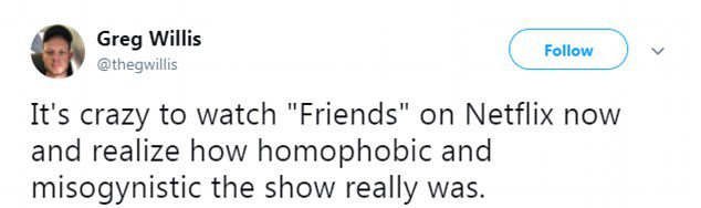 Friends problematic storylines