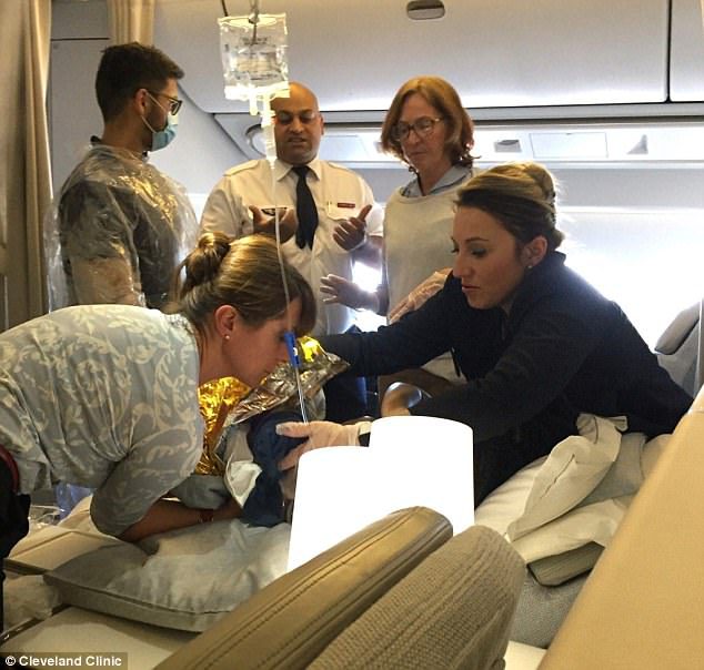 baby delivery on flight