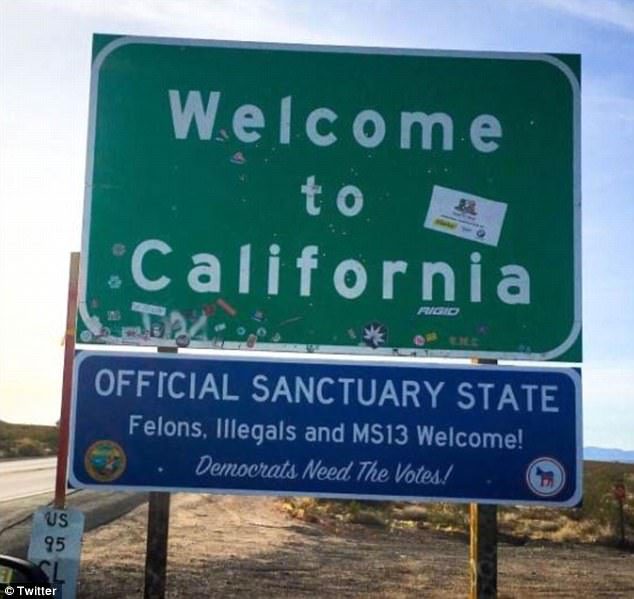 joke signs california highways