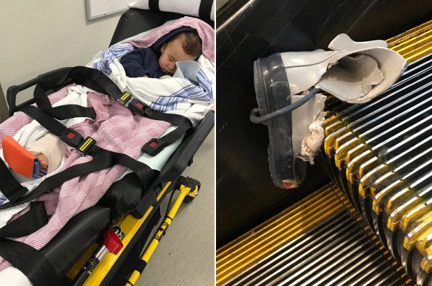 Vancouver airport escalator accident