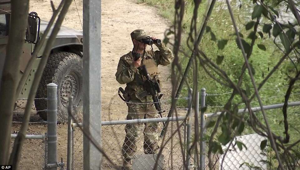 National Guard patrolling Mexican border 