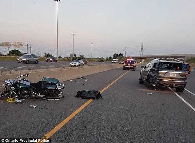 motorcyclist fatally collides SUV