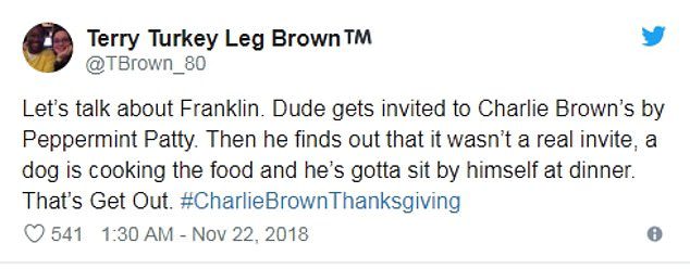 A Charlie Brown Thanksgiving racism