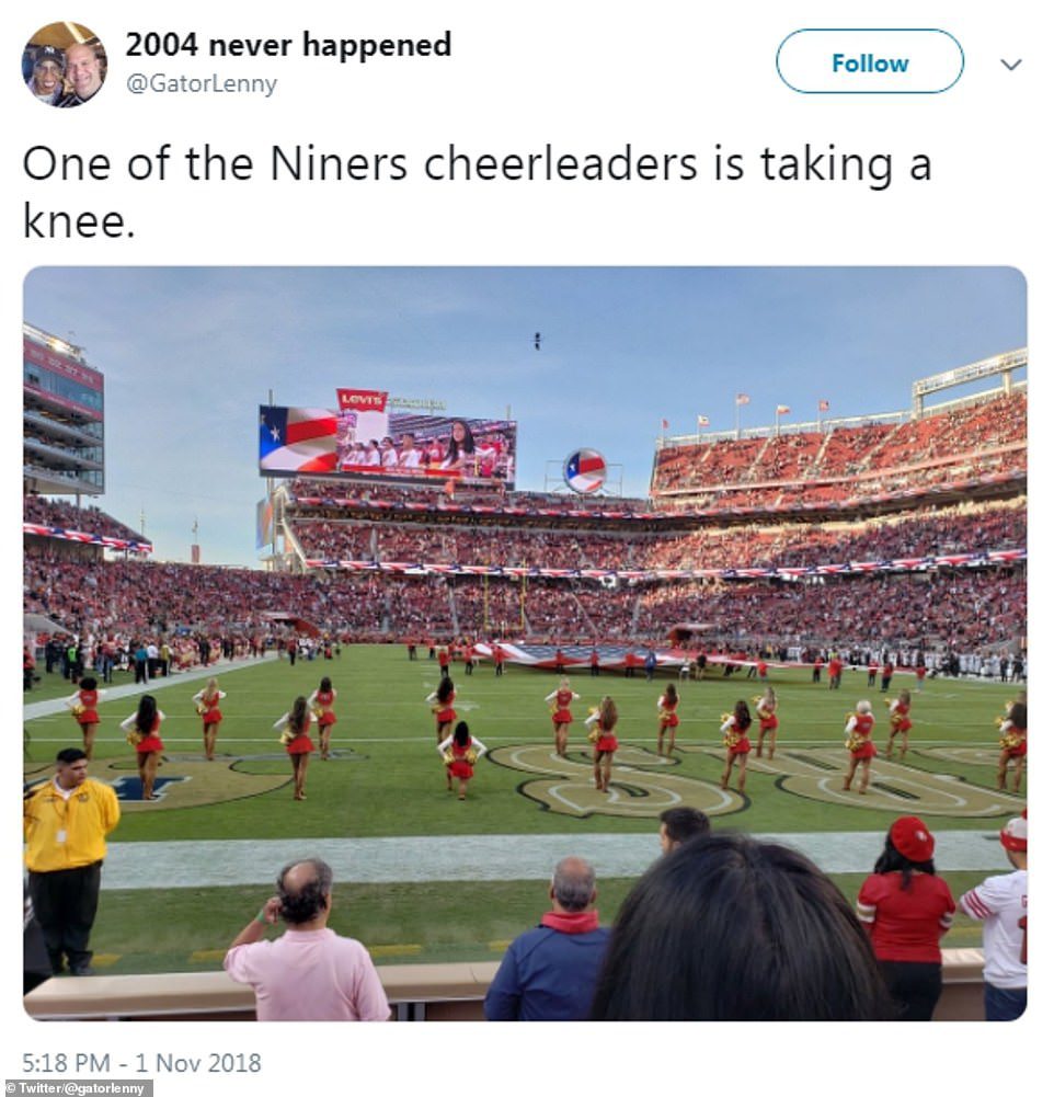 Kayla Morris kneeled national anthem