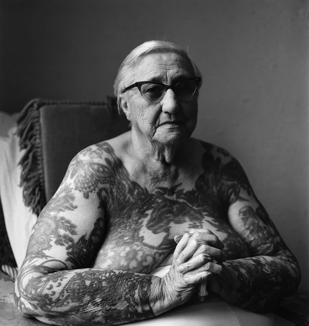 old people with tattoos